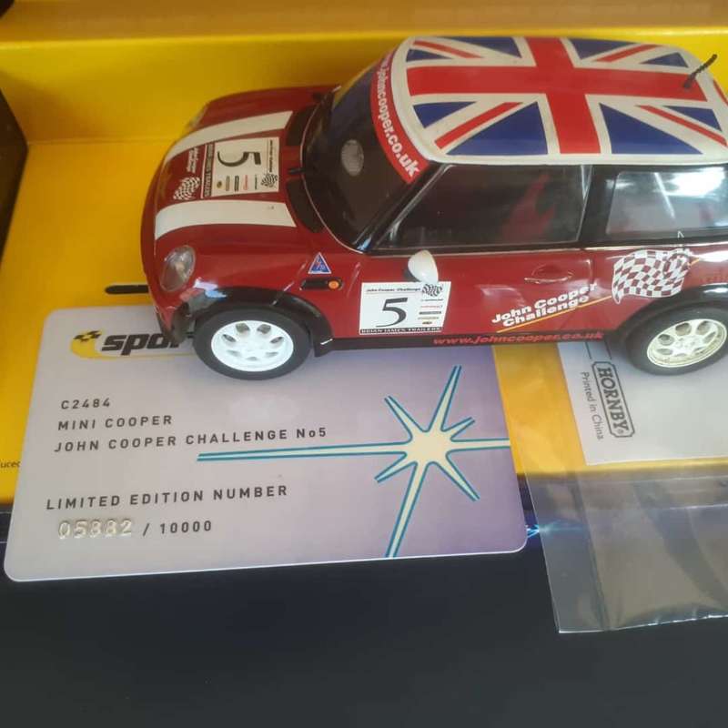 Scalextric Sport C2484A Mini Cooper `John Cooper Challenge` No.5 Ltd Edition Boxed