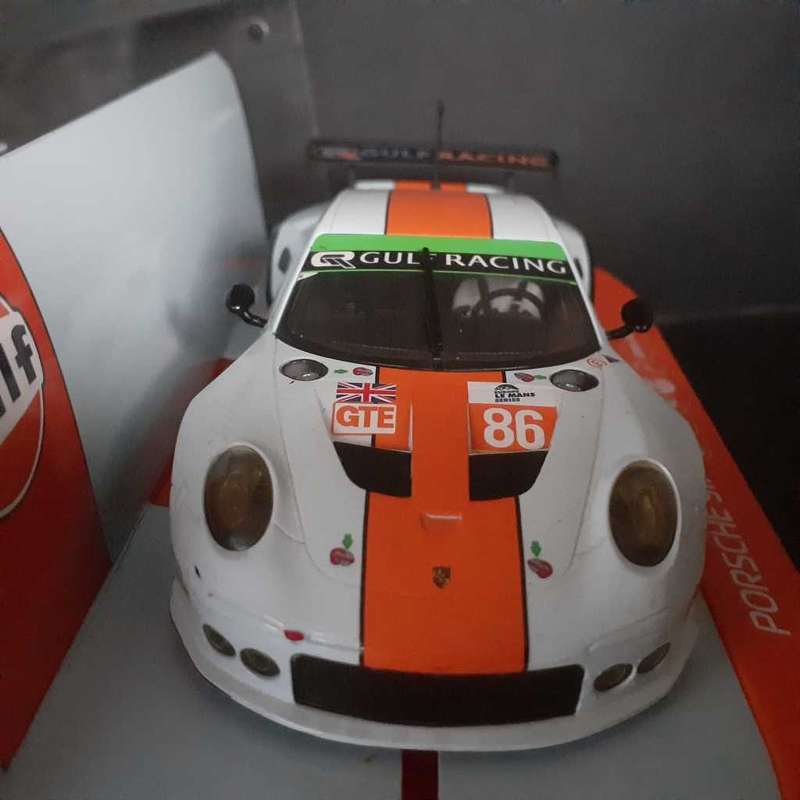 Scalextric C3732 Porsche 911 RSR Gulf Racing Team Boxed