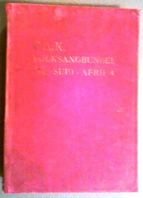 64 Jaar oue boek . F.A.K Volksangbundel vir Suid Afrika. Vierde Uitgawe. 1949