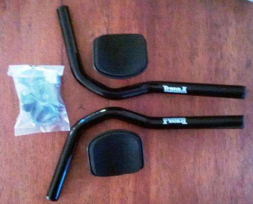 J.D COMPONENTS  TRANZ X 6061 ERGO BARS / AERO BAR SET / BLACK