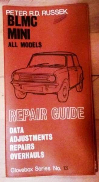 Original, Vintage Repair Guide. BLMC MINI ALL MODELS. 1972
