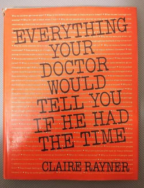 Everything your doctor would tell you if he had the time by Claire Rayner. Hardcover 1980.