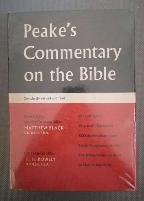 Peake's commentary on the Bible. Hardcover. First Edition. 1962