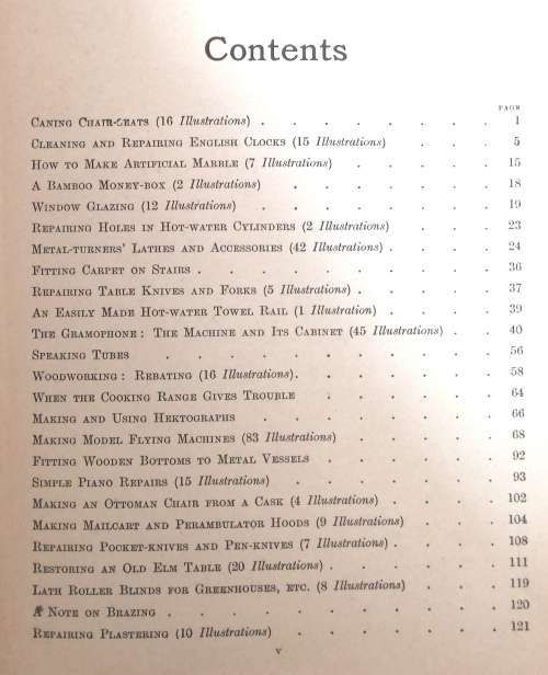 3 x Volumes of The Amateur Mechanic. A practical guide for the handyman. Hardcovers. 1920's