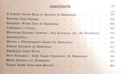 3 x Volumes of The Amateur Mechanic. A practical guide for the handyman. Hardcovers. 1920's