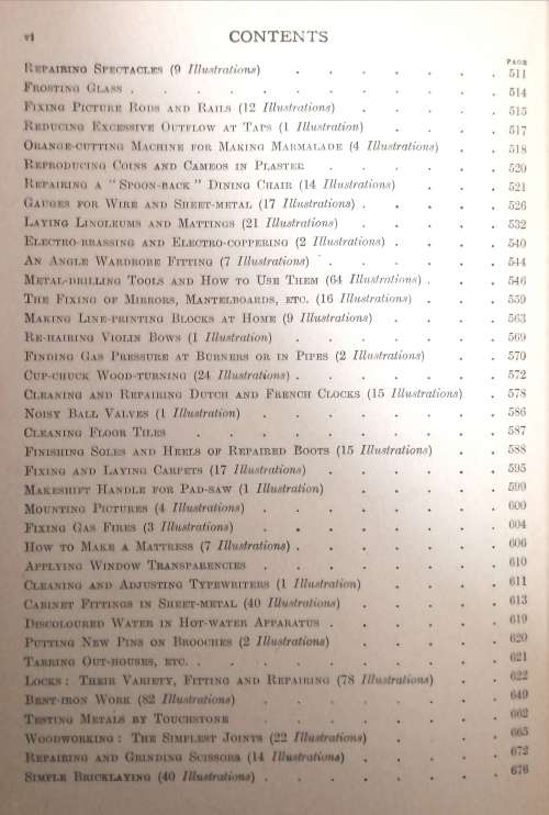 3 x Volumes of The Amateur Mechanic. A practical guide for the handyman. Hardcovers. 1920's
