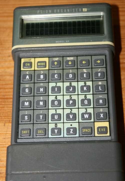 Vintage PSION Pocket PDA Organiser II Model XP with 2 x 32k Datapaks. 100% Working.