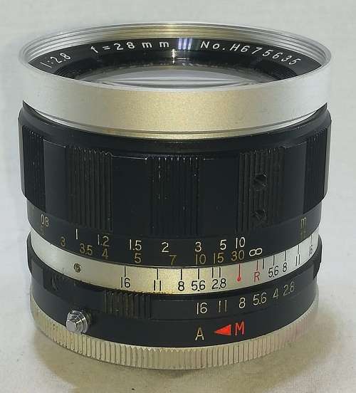 Sun 28mm f28 Auto Wide Angle Lens for M42 Screw with Caps. Working Condition