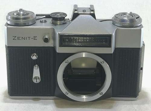 USSR Made Zenit - E  Film Camera Body only in working condition.