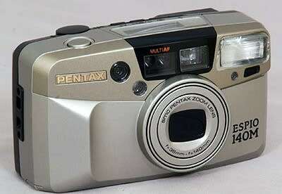 Pentax Espio 140M. 35mm film camera. 38-140mm SMC Zoom Lens. Working Condition