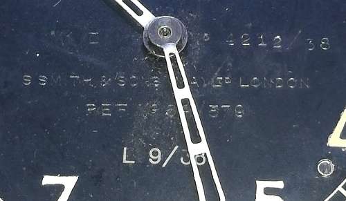 WW2 Military Aircraft Flight Clock MKll. S Smith and Sons (MA) Ltd London.