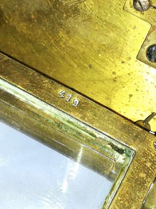 Vintage Small Brass and Gilt Carriage Clock