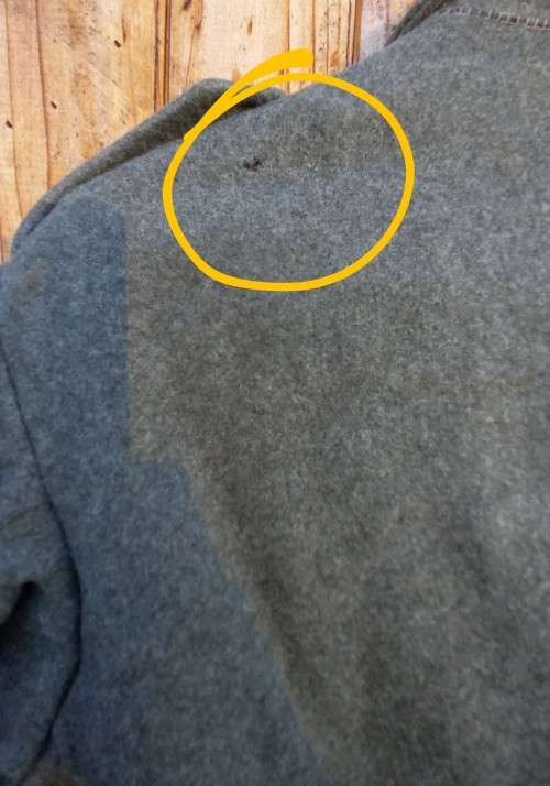 WW2 Swedish Wool Great Coat Grey in Large. Marked 1943