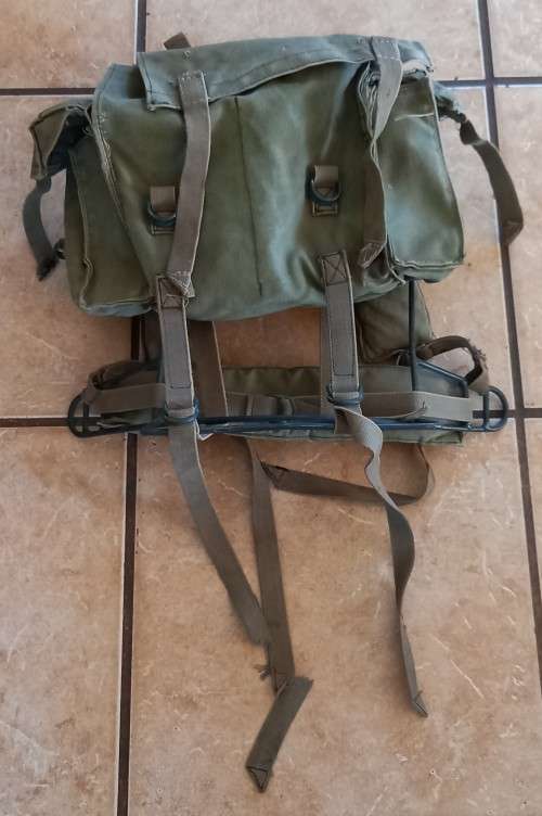 Original Rhodesian Military Backpack with Metal Frame