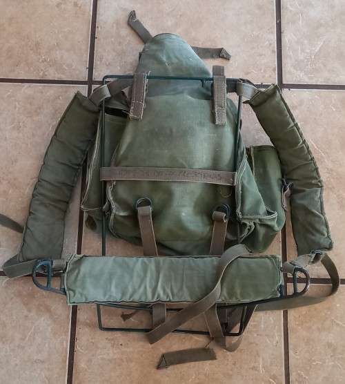 Original Rhodesian Military Backpack with Metal Frame