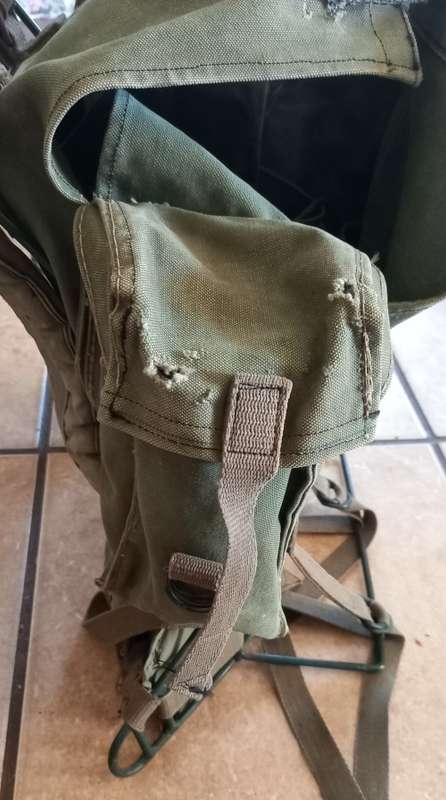 Original Rhodesian Military Backpack with Metal Frame