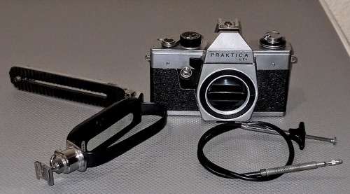 Praktica LTL 35mm Film Camera Body with Accessories. In working condition