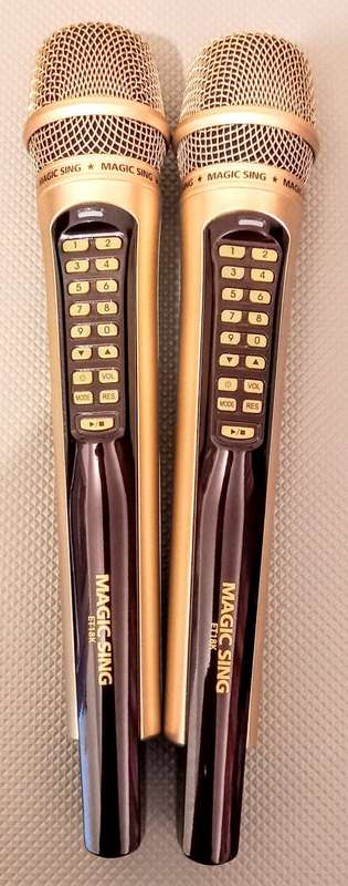 Magic Sing ET18K Karaoke Machine Microphones Only in working condition