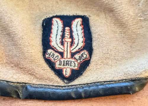 Rhodesian SAS Beret with Badge. Very Small Size. 52cm Circumference