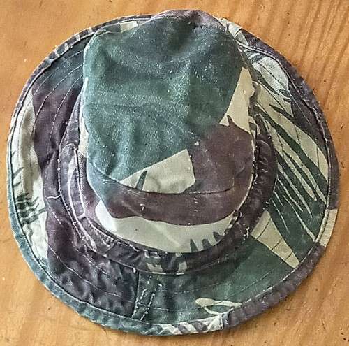 Rhodesian Camo Bush Hat. Very small size. 52cm Circumference