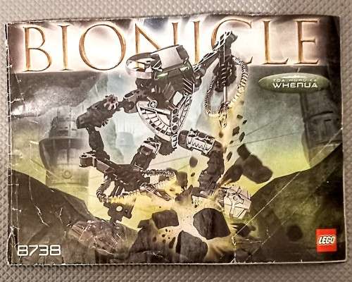 Lego Bionicle 8738 Whenua with Original Holder and Instructions