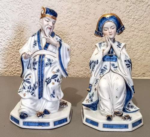 Vintage Vienna Woods Fine China by Mann. Limited Edition. 20cm tall each