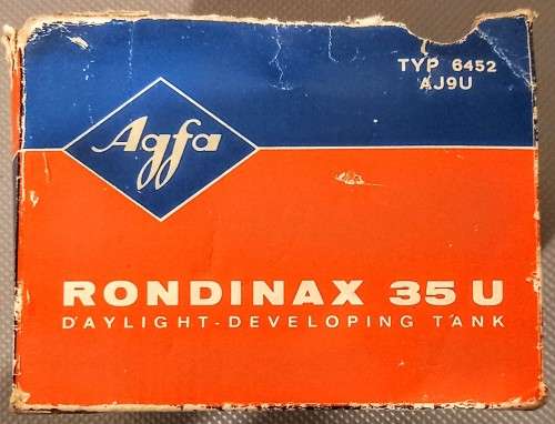 Vintage Agfa Rondinax 35u Daylight Film Developing Tank for 35mm Film