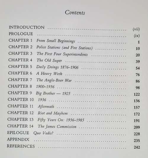 First Edition.  A History of the Durban City Police. Hardcover. 1989