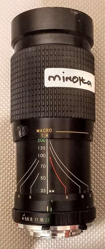 Cosina MC Macro Lens. 35 - 200mm, 1:4 - 5.4. Minolta Mount. Read description