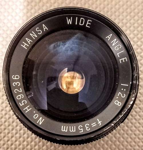 Hansa Wide Angle Lens. 1:2.8, 35mm. Minolta Mount. Read description