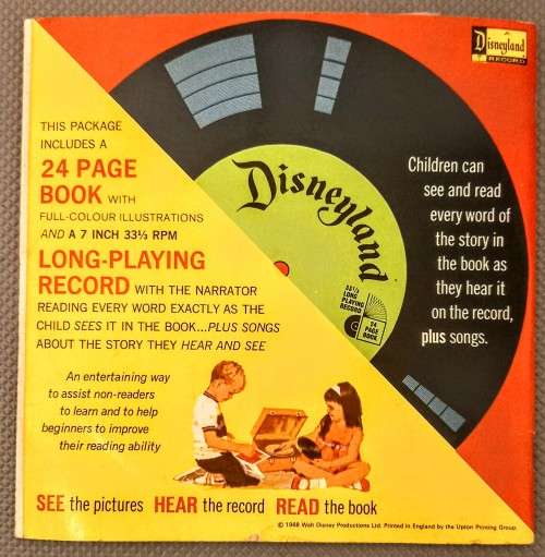 Original 1968 Walt Disney 24 Page Book and Record. The Story of Black Beauty