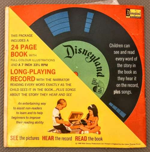 An Original 1970 Disneyland 24 Page Book and Record. More Jungle Book Adventures