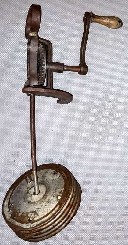 Vintage Cast Iron Butter Churn Mechanism Only