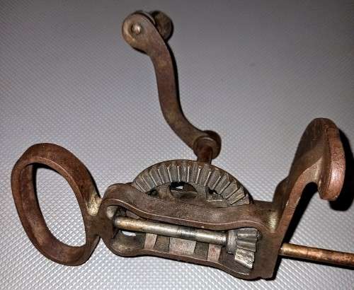 Vintage Cast Iron Butter Churn Mechanism Only