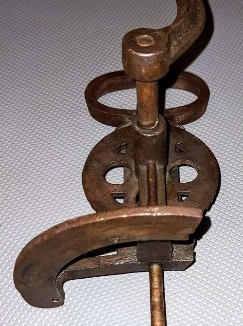 Vintage Cast Iron Butter Churn Mechanism Only