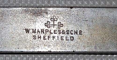 Rare Vintage W. Marples and Sons Sheffield Swan Neck Mortise Chisel
