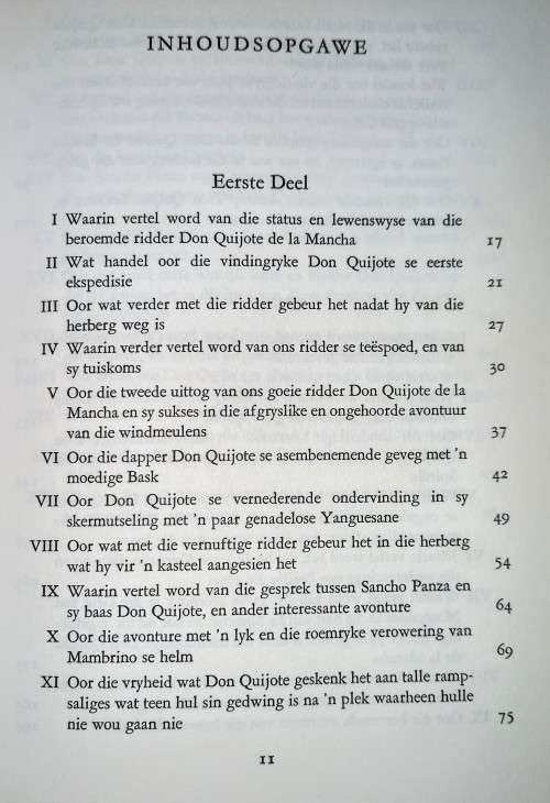 Don Quijote. Hardeband. Vertaal deur André P. Brink. 1966