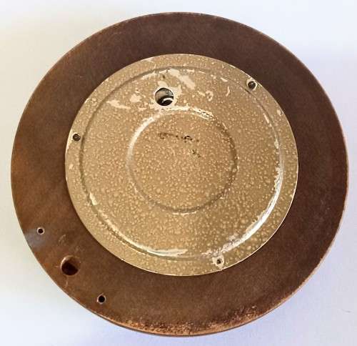 Vintage SFV Germany Barometer. 14cm Diameter with Wood Base