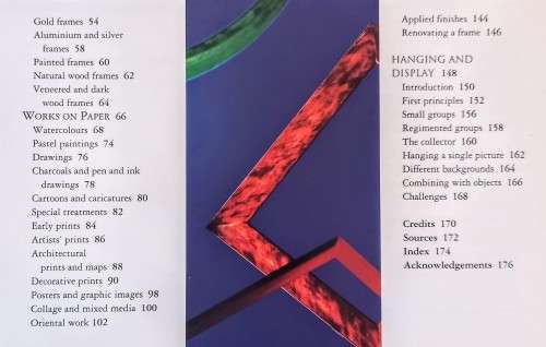 The Art of Framing. Framing and hanging Paintings, Photographs and Collections. Hardcover. 1997
