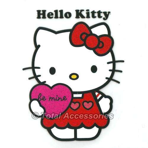 HELLO KITTY 'BE MINE' - Iron On T-Shirt Glitter Heat Transfer