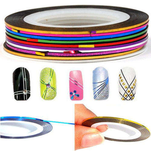 30 COLOR ROLLS STRIPING TAPE LINE NAIL ART DECORATION STICKER *LOCAL STOCK*