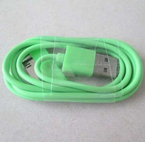COLOR USB DATA SYNC/CHARGERS FOR IPHONE 3/3G/3GS/4/4G/4S/IPOD TOUCH, IPAD1,IPAD2 - GREEN