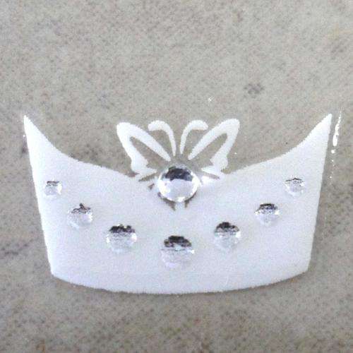 3D WEDDING FRENCH STYLE NAIL ART STICKERS WITH RHINESTONES # 30