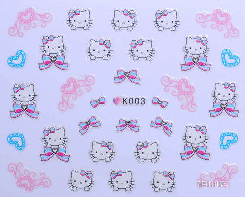 HELLO KITTY NAIL ART STICKER - K003