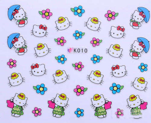 HELLO KITTY NAIL ART STICKER - K010