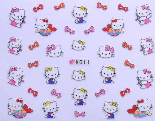 HELLO KITTY NAIL ART STICKER - K011