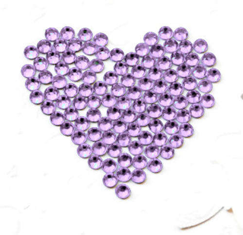 100PCS 2MM ROUND RHINESTONES FOR NAIL ART & CRAFTS -LILAC