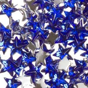 100PCS 3 * 3MM STAR RHINESTONES FOR NAIL ART & CRAFTS - DARK BLUE