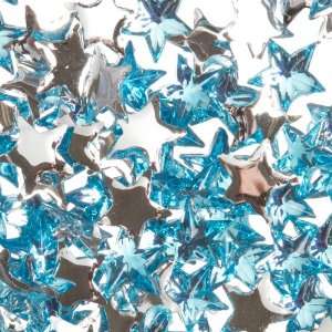 100PCS 3 * 3MM STAR RHINESTONES FOR NAIL ART & CRAFTS - AQUA BLUE