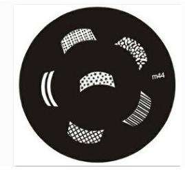 NAIL ART STAINLESS STEEL STAMPING PLATE KONAD TEMPLATE (M44)